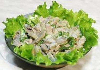 Теплый салат из курицы по-китайски